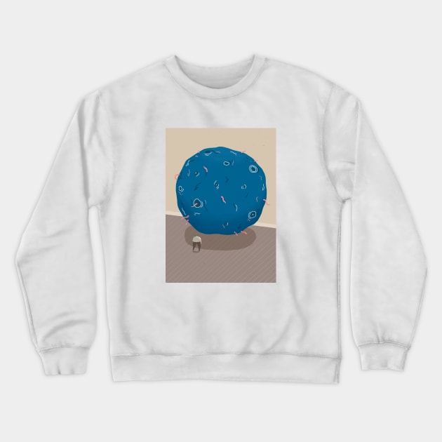 A Strange and Mysterious Slime Ball Crewneck Sweatshirt by dalebrains